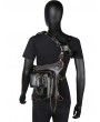 Black Gothic Steampunk Waist Shoulder Tactical Bag