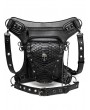 Black Gothic Punk Skull Motorcycle Waist Leg Shoulder Messenger Bag