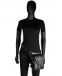 Black Gothic Punk Outdoor Cycling Vintage Waist Leg Bag