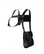 Black Gothic Punk Motorcycle Outdoor Unisex Harness Belt Bag