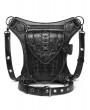 Black Gothic Skull Motorcycle Travel Chain Waist Shoulder Messenger Bag