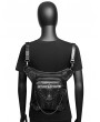 Black Gothic Skull Motorcycle Travel Chain Waist Shoulder Messenger Bag