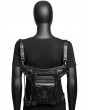 Black Gothic Chain Cross-Body Waist Shoulder Messenger Bag