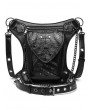 Black Gothic Steampunk Skull Chain Waist Shoulder Messenger Bag