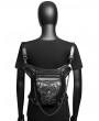 Black Gothic Steampunk Skull Chain Waist Shoulder Messenger Bag