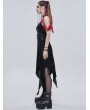 Devil Fashion Black Gothic Punk Rivet Metal Buckle Wide Girdle for Women
