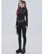 Devil Fashion Black Gothic Punk Tassel Buckle Waistband for Women