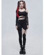 Devil Fashion Black Gothic Punk Sexy Hollow Out Long Pants for Women