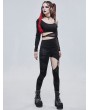 Devil Fashion Black Gothic Punk Sexy Hollow Out Long Pants for Women