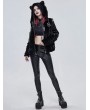 Devil Fashion Black Gothic Punk Slim Long Pants for Women