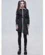 Devil Fashion Black Gothic Daily Wear Long Sleeve Asymmetrical Dress Shirt for Women