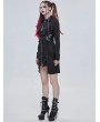 Devil Fashion Black Gothic Punk Metal Long Sleeve Dress Shirt for Women