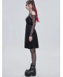 Devil Fashion Black Sexy Gothic Punk Pentagram Off-the-Shoulder Long Sleeve Dress