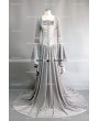 Sliver Velvet Celtic Mediveal Renaissance Dress