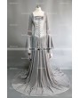 Sliver Velvet Celtic Mediveal Renaissance Dress