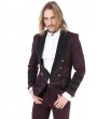 Pentagramme Retro Gothic Brocade Short Party Jacket for men