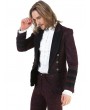 Pentagramme Retro Gothic Brocade Short Party Jacket for men