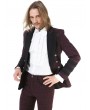 Pentagramme Retro Gothic Brocade Short Party Jacket for men