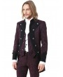 Pentagramme Retro Gothic Brocade Short Party Jacket for men