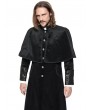 Pentagramme Black Retro Gothic Long Velvet Cape Coat for Men