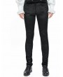 Pentagramme Black Gothic Palace Style Velvet Long Slim Pants for Men