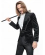 Pentagramme Black Gothic Vintage Velvet Swallow Tail Jacket for Men