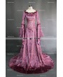 Purple Fancy Velvet Medieval Gown