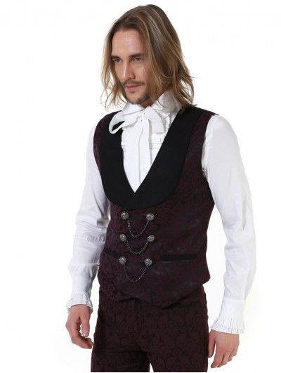 Pentagramme Retro Gothic Aristocratic Waistcoat for Men