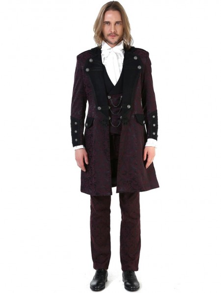 Pentagramme Retro Gothic Aristocratic Waistcoat for Men - DarkinCloset.com