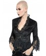 Pentagramme Black Retro Gothic Short Velvet Jacket for Women