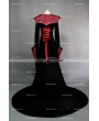 Black and Red Gothic Medieval Vampire Dress