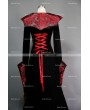 Black and Red Gothic Medieval Vampire Dress