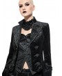 Pentagramme Black Retro Gothic Velvet Vest Top for Women