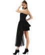 Pentagramme Black Gothic Strapless Corset Style Short Party Dress