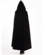 Pentagramme Black Long Gothic Velvet Hooded Long Cape For Women