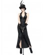 Pentagramme Black Gothic Sexy Velvet Fishtail Long Skirt