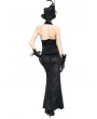 Pentagramme Black Gothic Sexy Velvet Fishtail Long Skirt