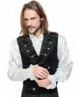 Pentagramme Black Retro Gothic Velvet Waistcoat for Men