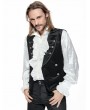 Pentagramme Black Retro Gothic Velvet Waistcoat for Men