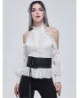 Devil Fashion Black Gothic Lace Wide Waistband for Women