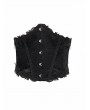 Devil Fashion Black Gothic Lace Underbust Corset Waistband for Women