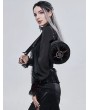 Devil Fashion Black Gothic Lace Pentagram Round Chain Shoulder Bag