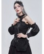 Devil Fashion Black Romantic Gothic Lace Double Chain Shoulder Bag