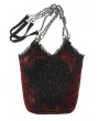 Devil Fashion Red Romantic Gothic Lace Double Chain Shoulder Bag