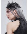 Devil Fashion Black Gothic Retro Dark Queen Style Crown Headdress