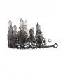 Devil Fashion Black Gothic Retro Dark Queen Style Crown Headdress