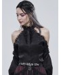 Devil Fashion Black Gothic Punk Crystal Glass Tassel Belt