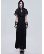 Devil Fashion Black Retro Gothic Short Hooded Cape for Women