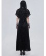 Devil Fashion Black Retro Gothic Short Hooded Cape for Women