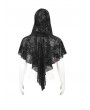 Devil Fashion Black Retro Gothic Short Hooded Cape for Women
